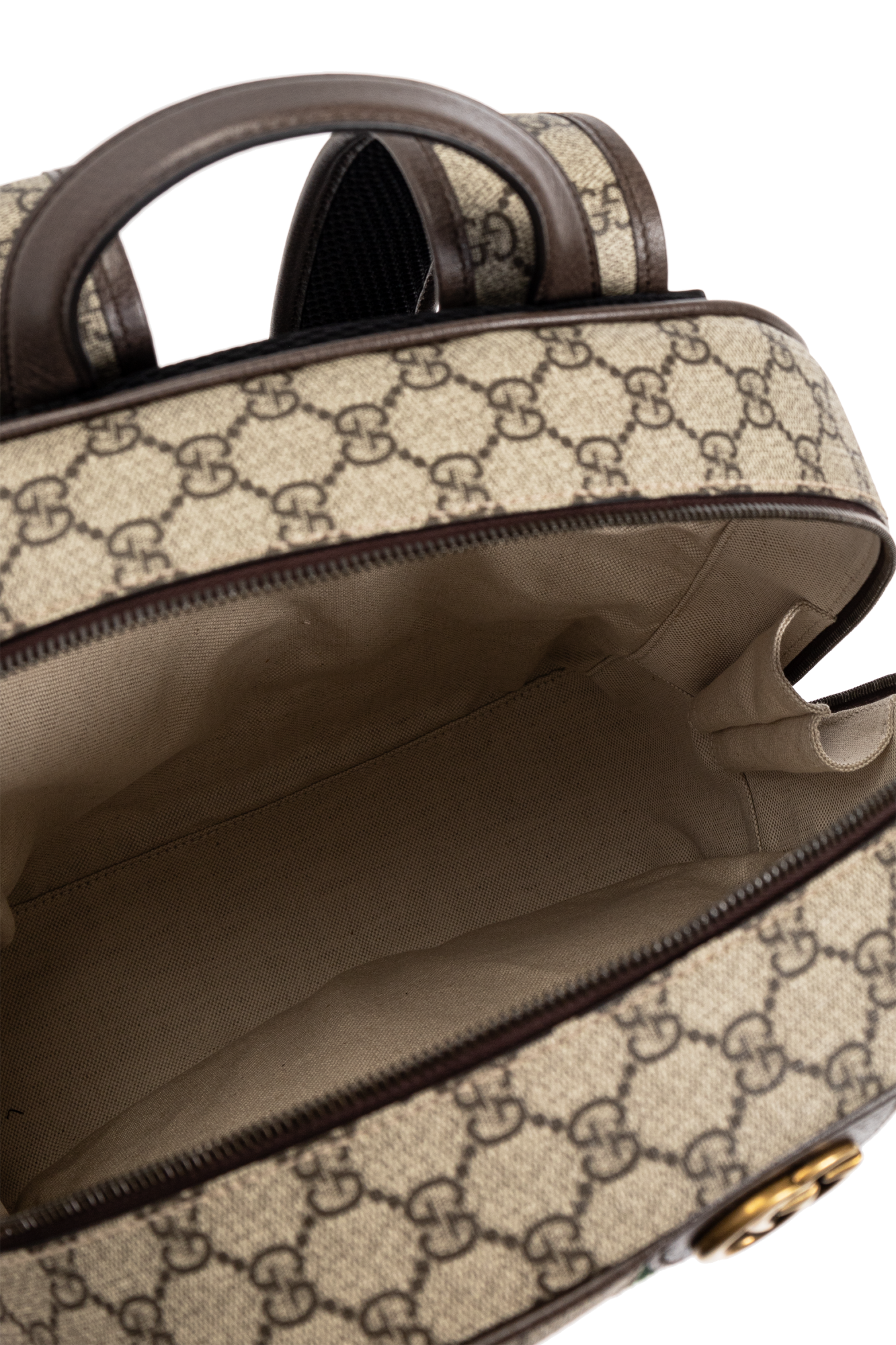 バックパック・リュック GUCCI Men Backpack Beige 779901FABYY 9744 Ophidia medium backpack in beige and ebony GG Supreme
